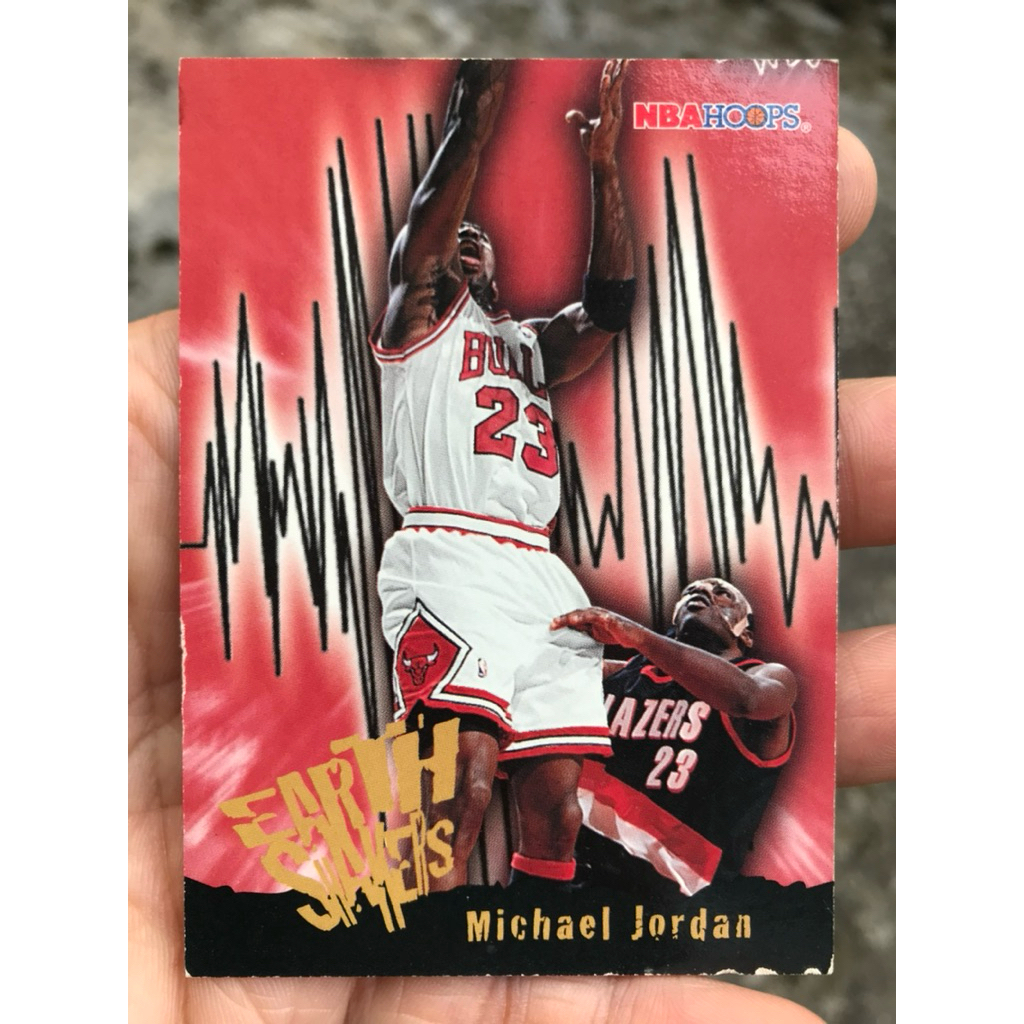 MICHAEL JORDAN KARTU BASKET NBA HOOPS EARTH SHAKERS 1996