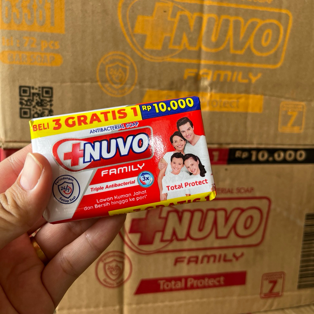 Sabun Nuvo (1 dus) Sabun Batang Isi 72 pcs