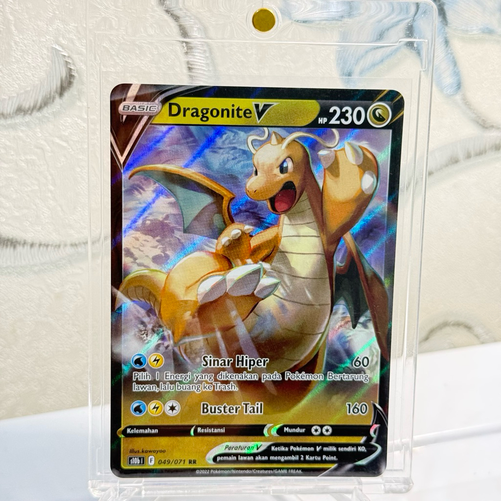 Kartu Pokemon Original - Dragonite V 049/071 RR