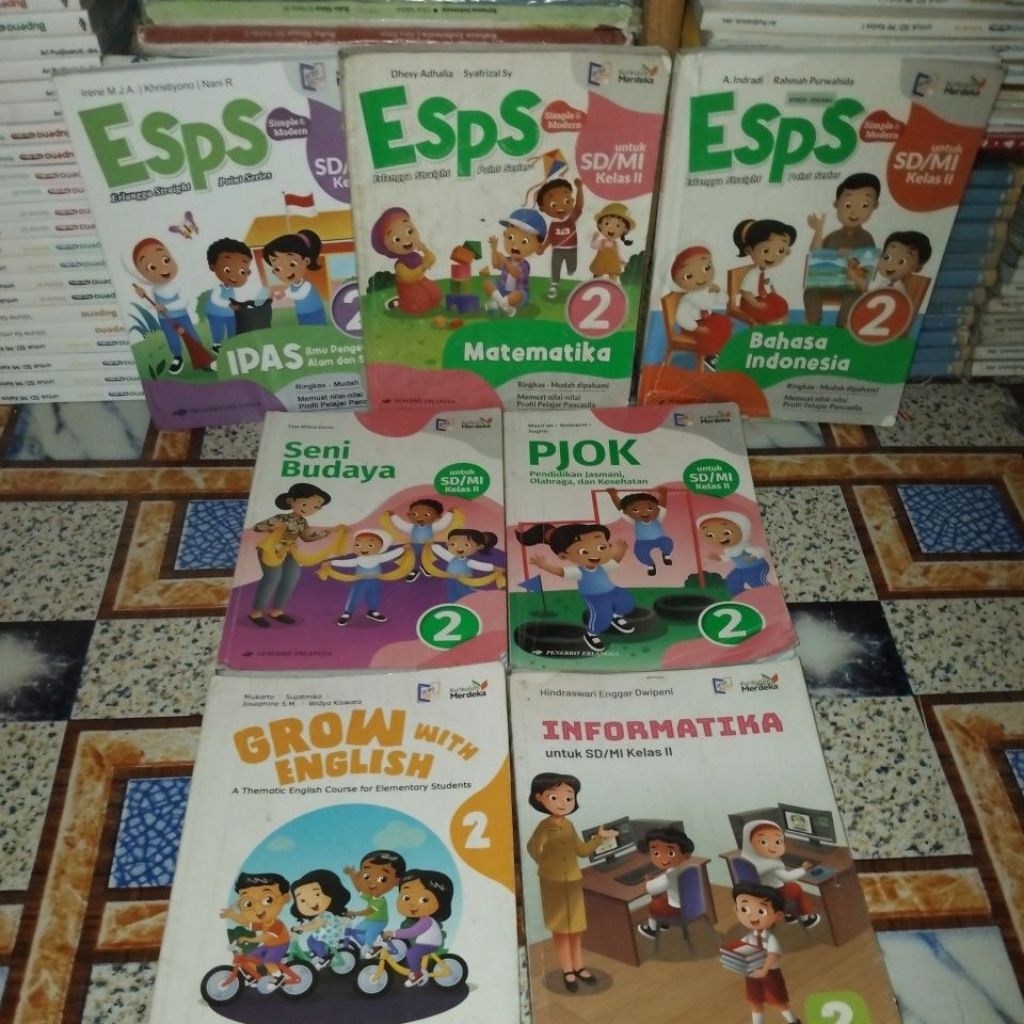 BUKU PAKET SD KELAS 2 ORI BEKAS
