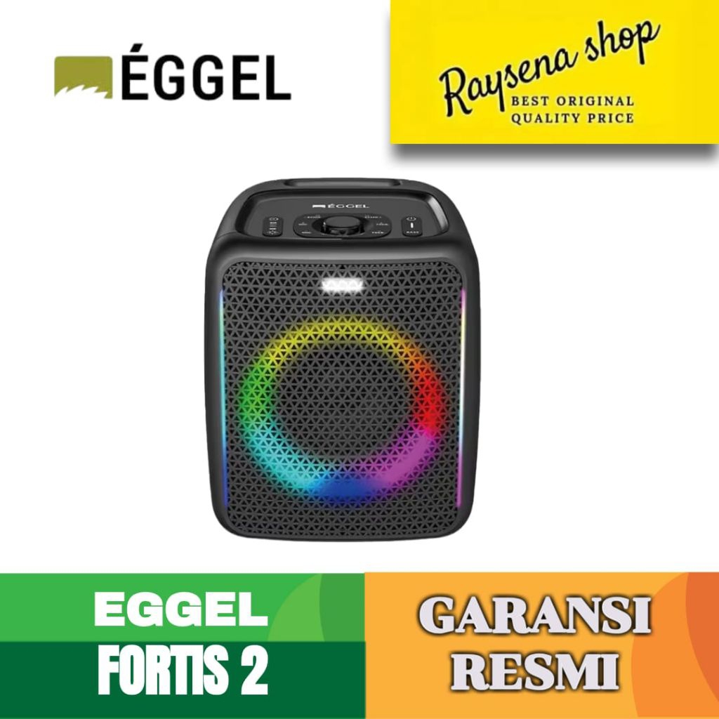 Eggel Fortis 2 Portable Party Speaker with RGB Lights