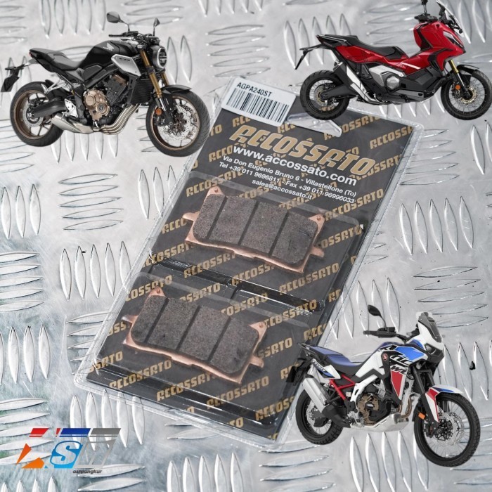 Kanvas Kampas Rem Depan Accossato Nissin Honda X ADV 750 Honda Africa Twin CB 650 NEO Sports Cafe