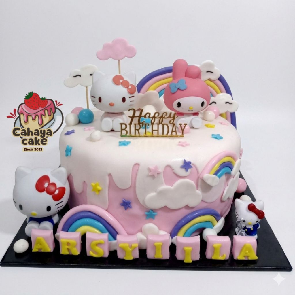 Hello Kitty Cake / Melody Cake / Kue Ulang Tahun Hello Kitty / Kue Ultah Melody Kitty