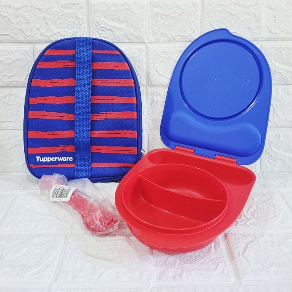 Lunch Box Set Kiddos Tupperware / Kotak Makan Anak Sekolah Tuppe