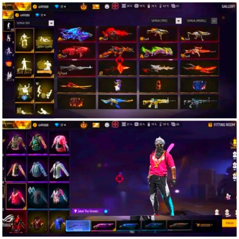 Jual murah akun FF,free fire murah terlaris bisa bayar di tempat