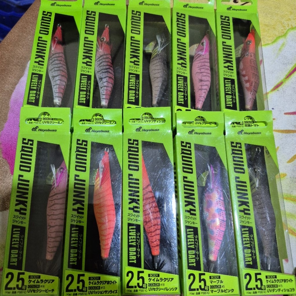 10pcs Egi Hayabusa Squid Junky 2.5