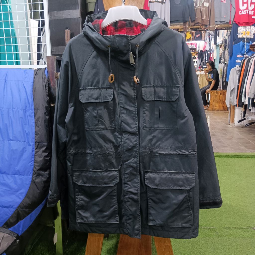 jaket parka LL BEAN tebal polos size L casual bagus