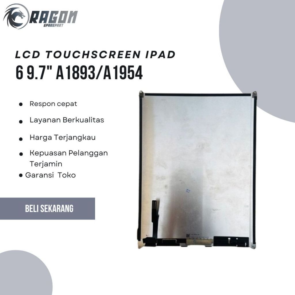 LCD TOUCHSCREEN IPAD 6 9.7" 2018 A1893/A1954