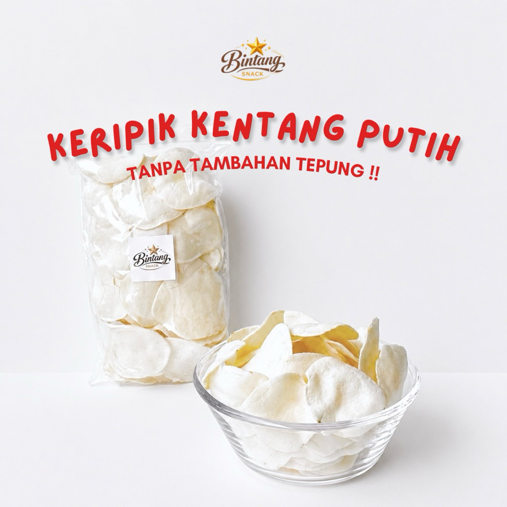 Keripik Kentang Putih | Kentang Putih Renyah Gurih | Oleh-oleh Khas Bandung