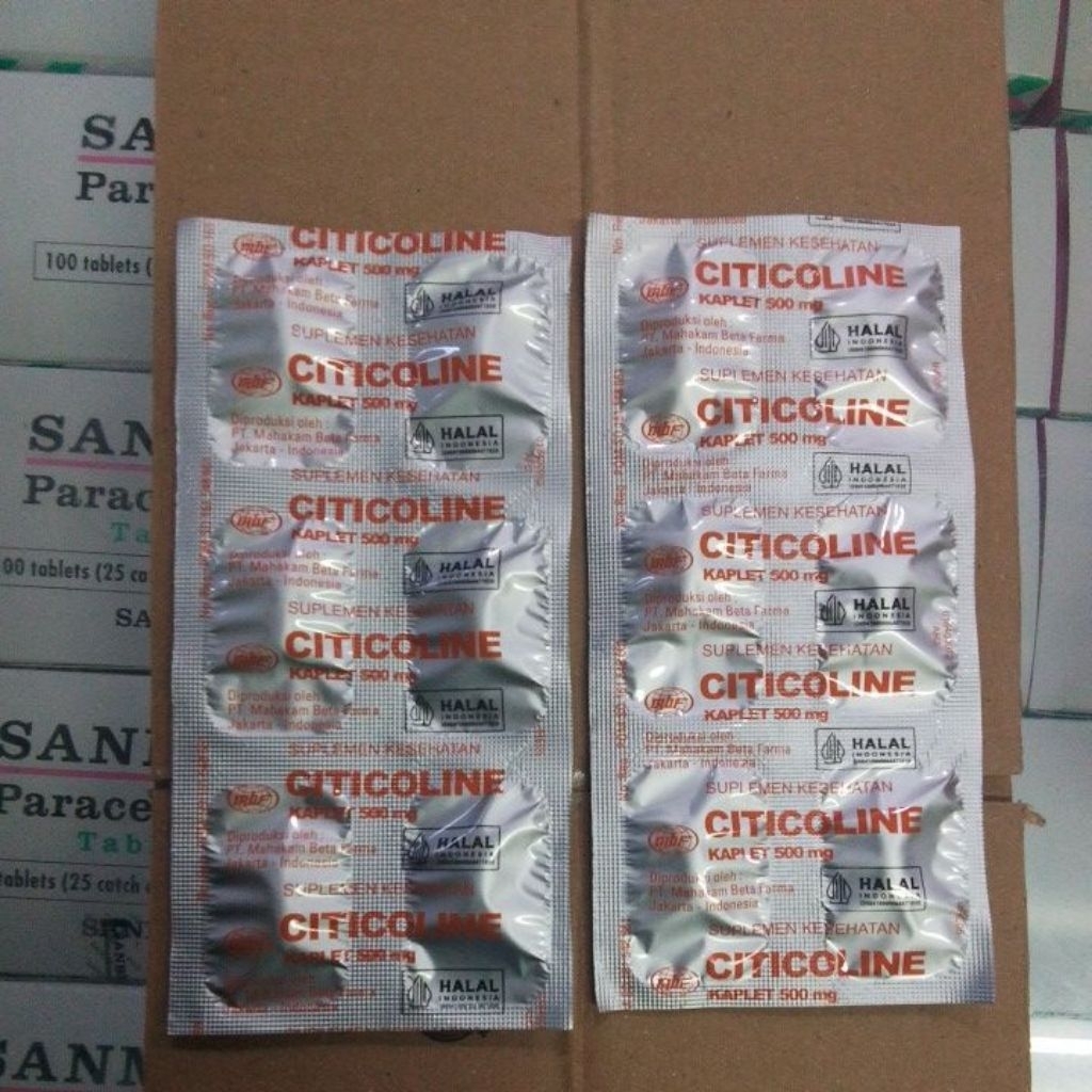 citicoline 500mg strip 6 tablet