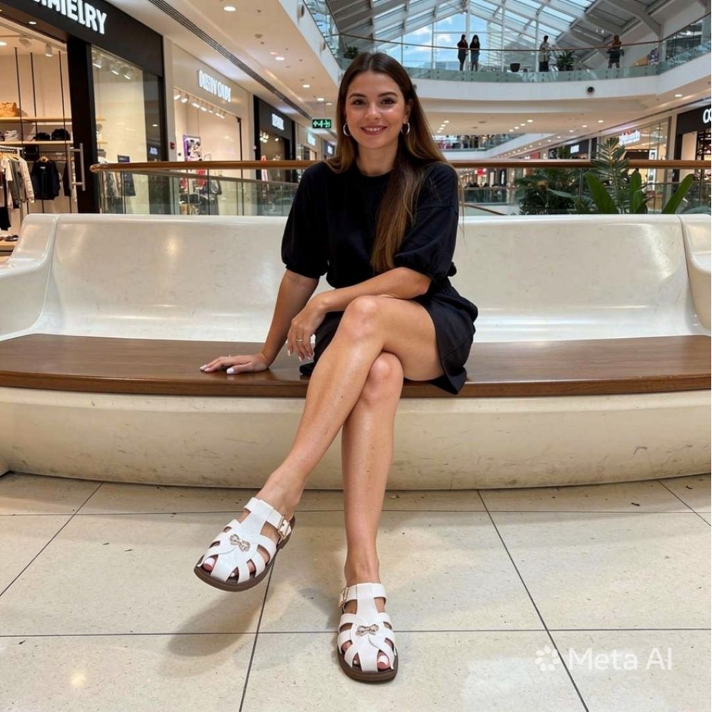 Sandal Wanita Slip on Tali Simpul Karet Jely BRESLIN 062
