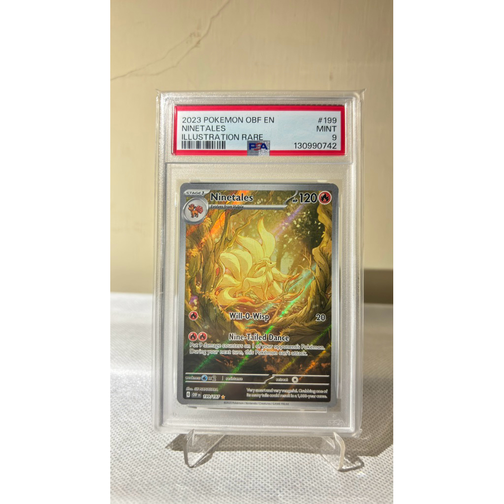Ninetales Pokemon Card English PSA 9
