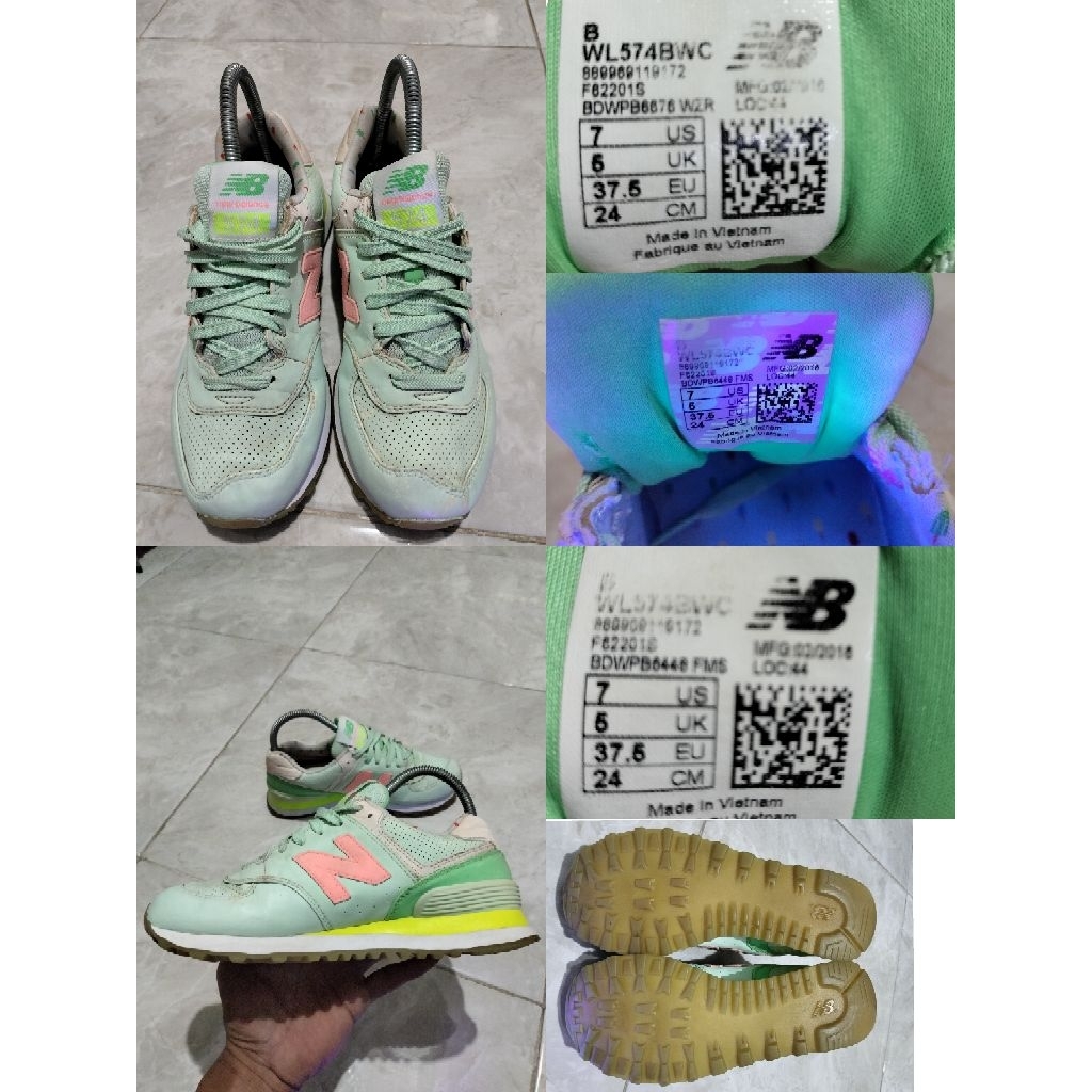 Sepatu Preloved Second Original New Balance NB 574 Size 37