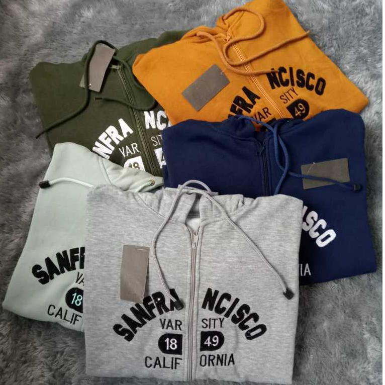 Jaket Hoodie WHO.A.U Sanfrancisco Zipper Hijau Premium Unisex / Hoodie WHO A.U Original Pull Bordir