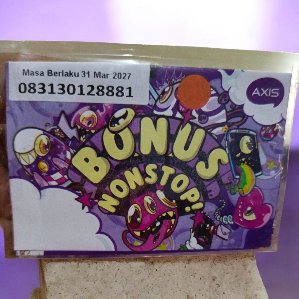 nomor cantik AXIS 31 30 12 888 1 isi kuota 3gb jaringan 5G