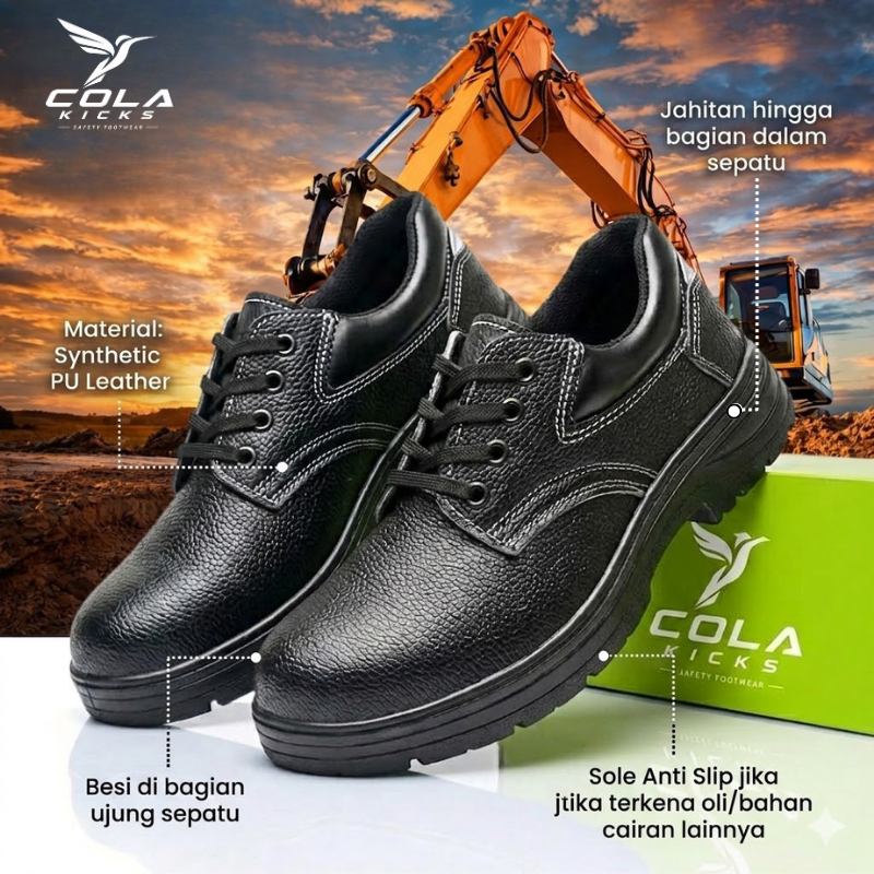 Sepatu Safety Ujung Besi Sepatu Boots Pria Wanita Original Septy Kerja Proyek  Safety Shoes Jogger K