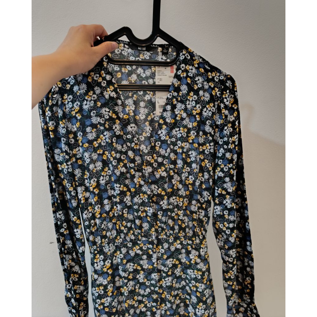 Gaun Flare Uniqlo Midi Dress