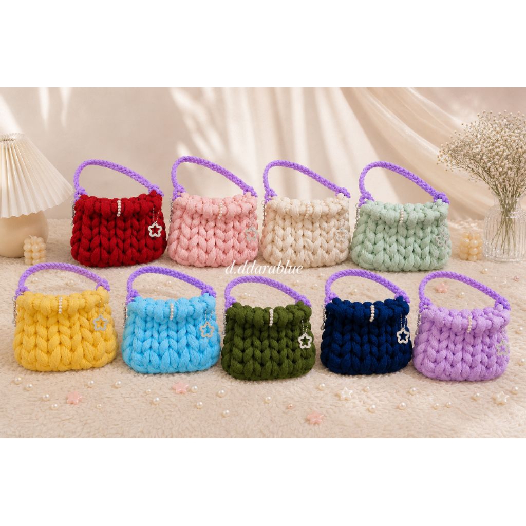 (PO) Chunky Bag Chunky Yarn Bag Knitting Bag Tas Rajut Jumbo Tas Rajut Besar Tas Chunky