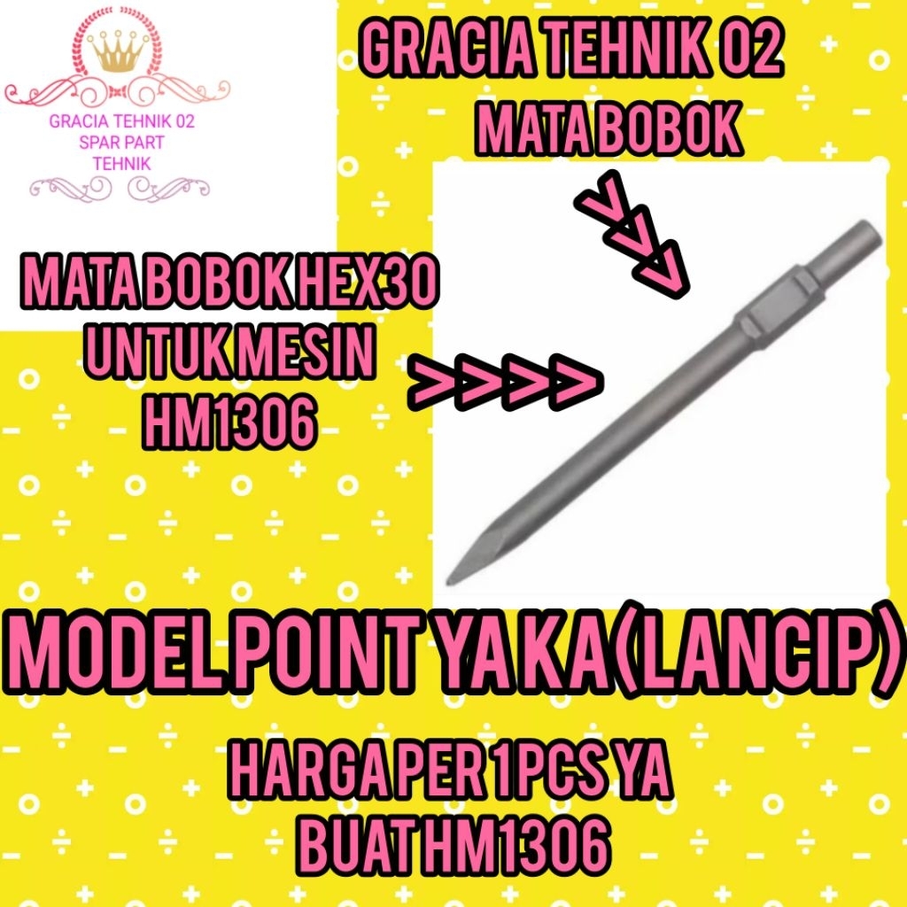 MATA BOR HM1306 MATA BOR JACK HAMMER HM1306 HEX30 MATA BOBOK HM1306 POINT (LANCIP) HM1306 READY