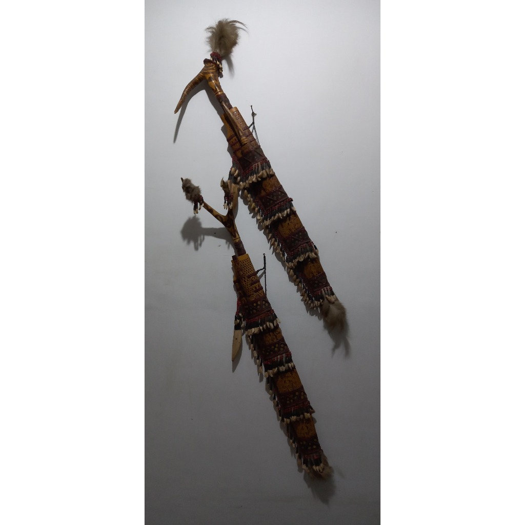 Mandau etnik dayak naga panjang 115 cm Antik Kuno Bekas