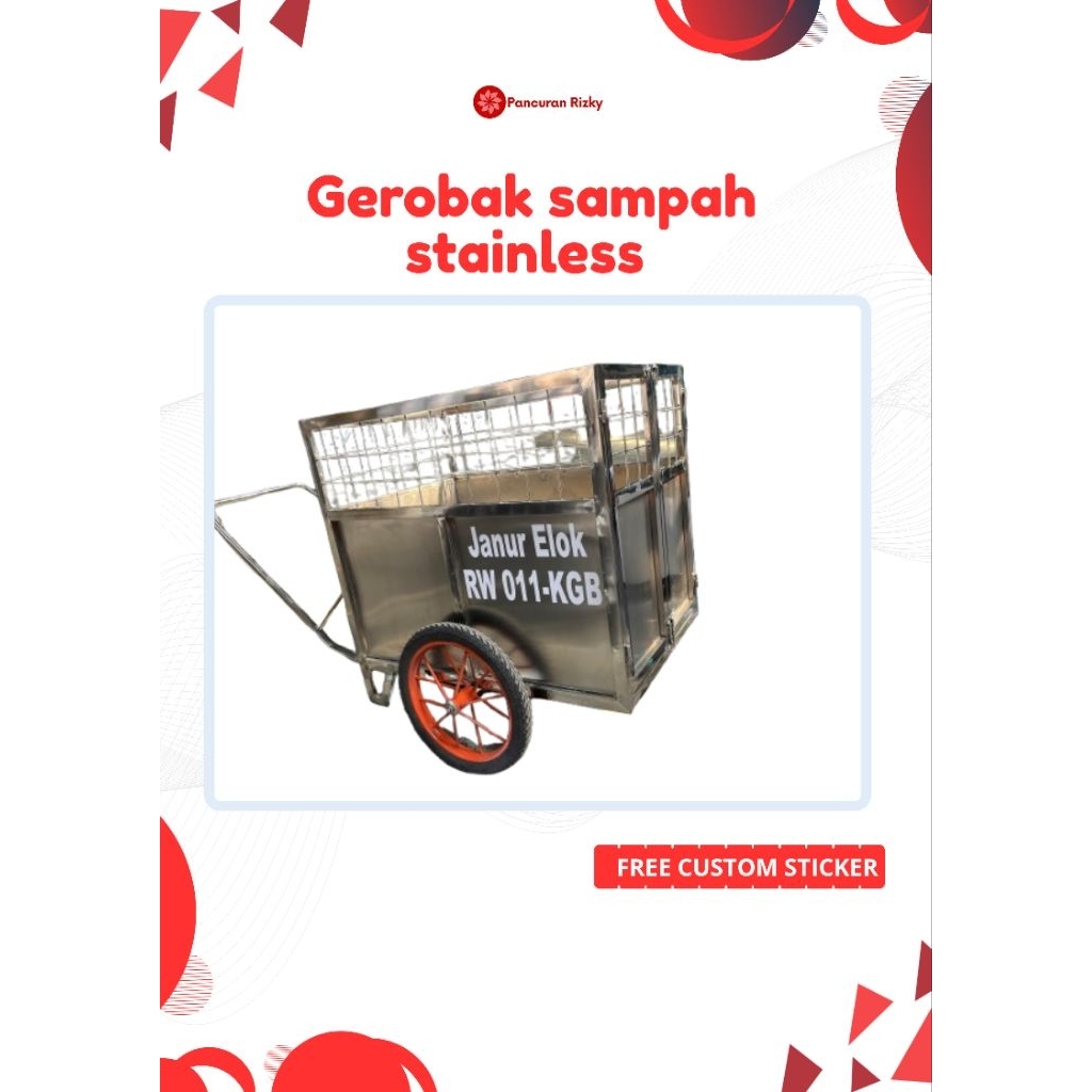 Gerobak sampah stainless