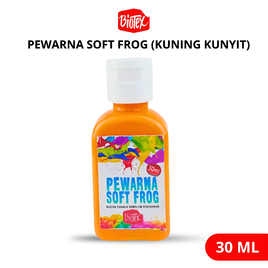 Biotex PEWARNA LATEKS 30 ML KUNING KUNYIT - Latex Latek Soft Frog Sofrog