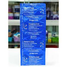 NEURODEX Per Strip 10 Tablet Vitamin Neurotropik Untuk Otot,kesemutan dan kebas Original BPOM