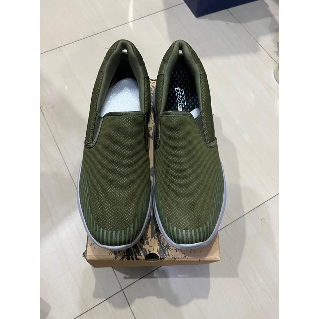 Sepatu Slip On No Fear Lifestyle Khaki 100% Original