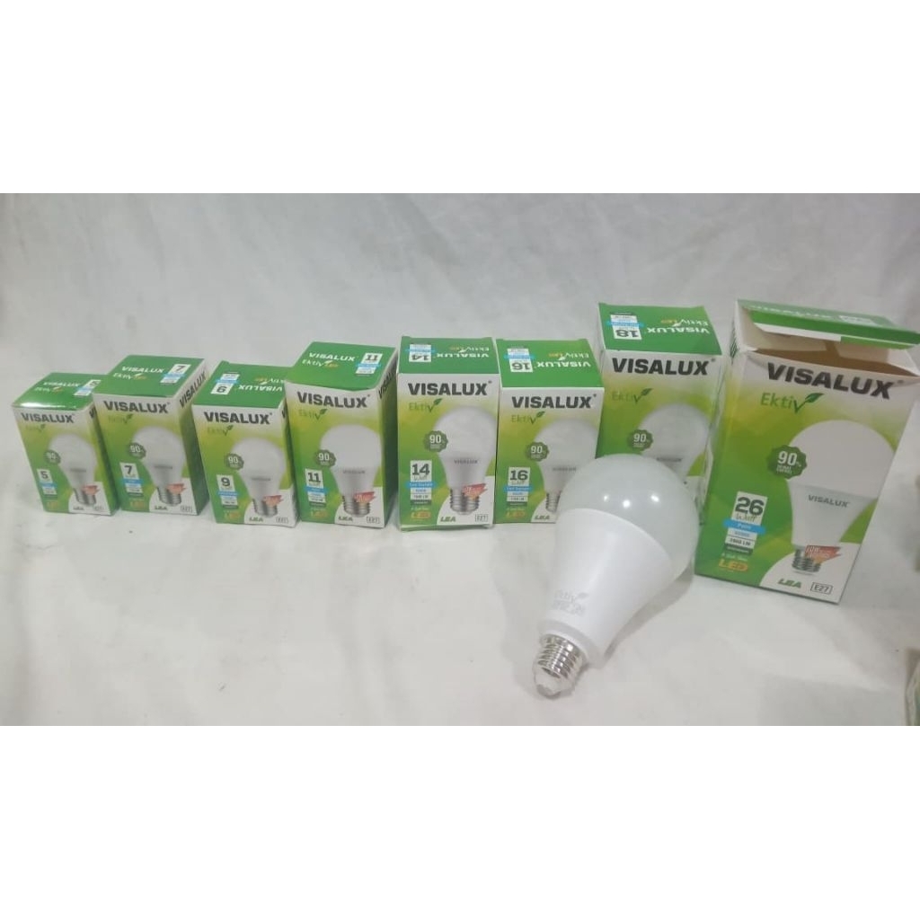 Bola lampu VISALUX ektivtype LEA E275 watt 40.0007 watt rp45. 0009 watt rp50. 00011 watt rp 55. 0001