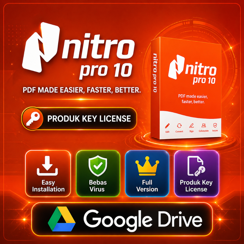 Nitro PDF 10 Pro Produk Key License Original