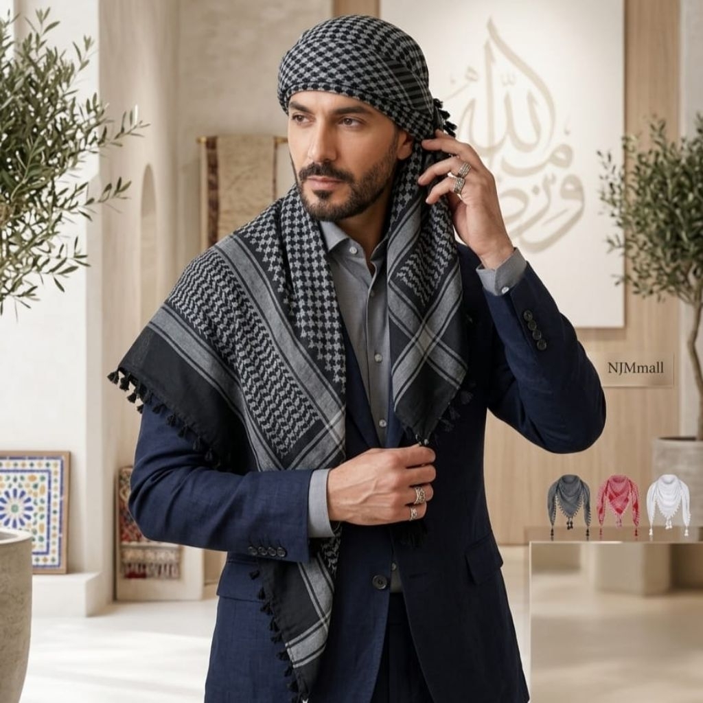 Sorban Shemagh Pria Arab kekinian – Fashion Pria Trendy