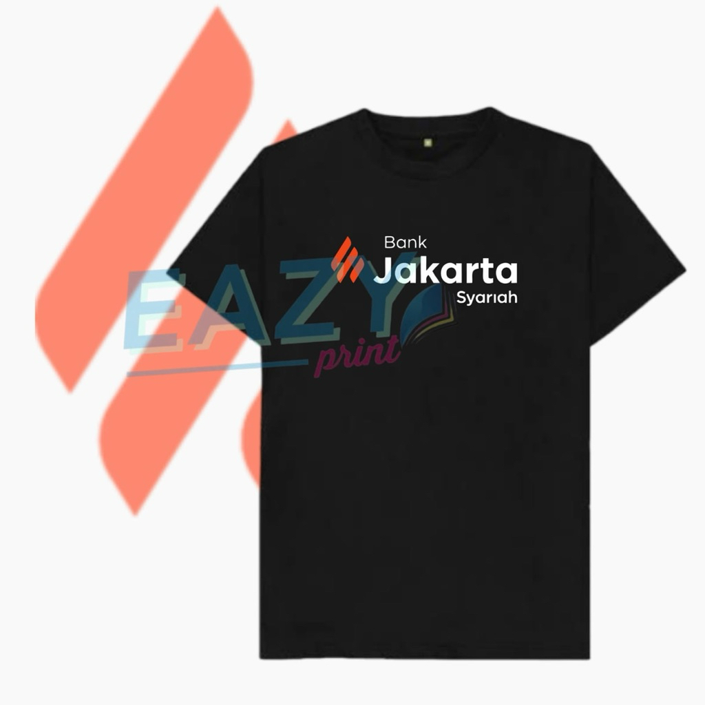 KAOS BAJU BANK JAKARTA SYARIAH NEW LOGO TSHIRT SERAGAM BANK DKI STAFF KARYAWAN KCU KCP