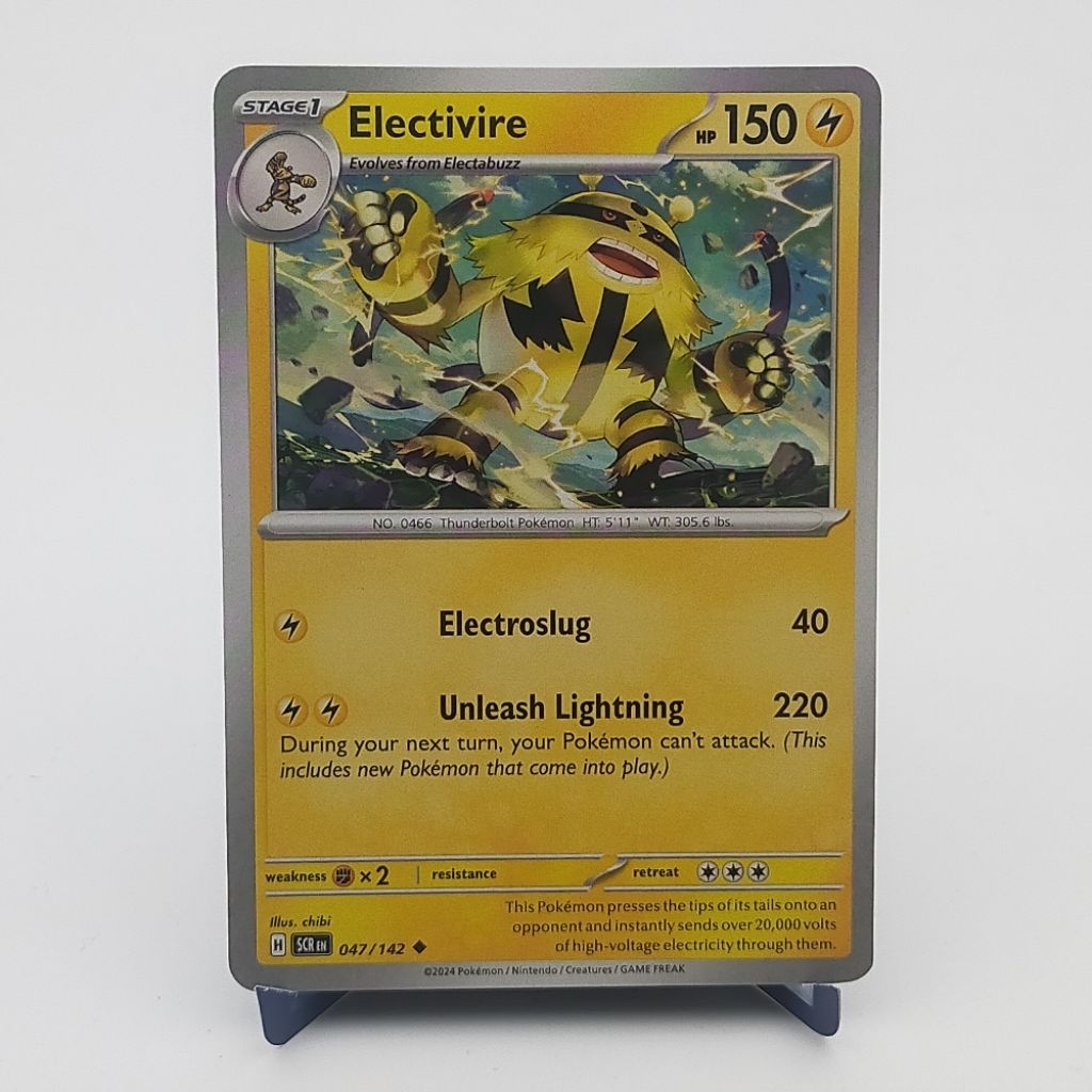 Kartu TCG Pokemon EN Original Electivire SCR 047/142