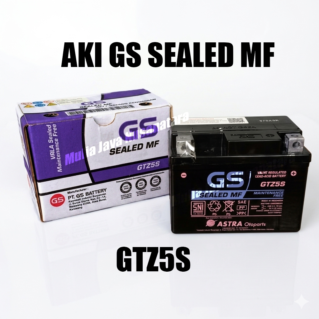 Aki Motor GS Astra Sealed MF GTZ5S Original