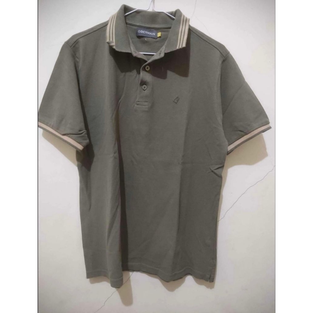 polo obermain hijau size XL second