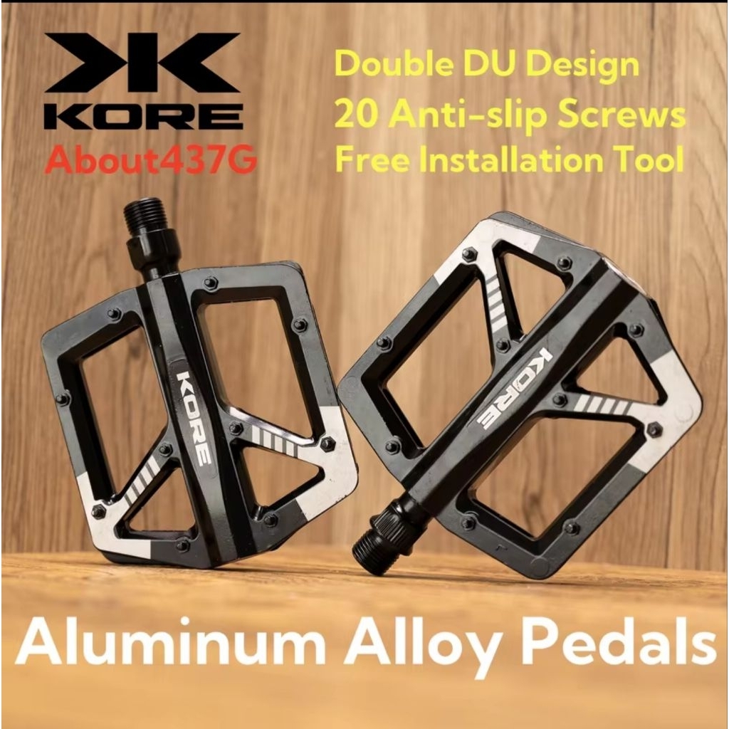 pedal flat Kore alloy bearing double sealed mtb bmx