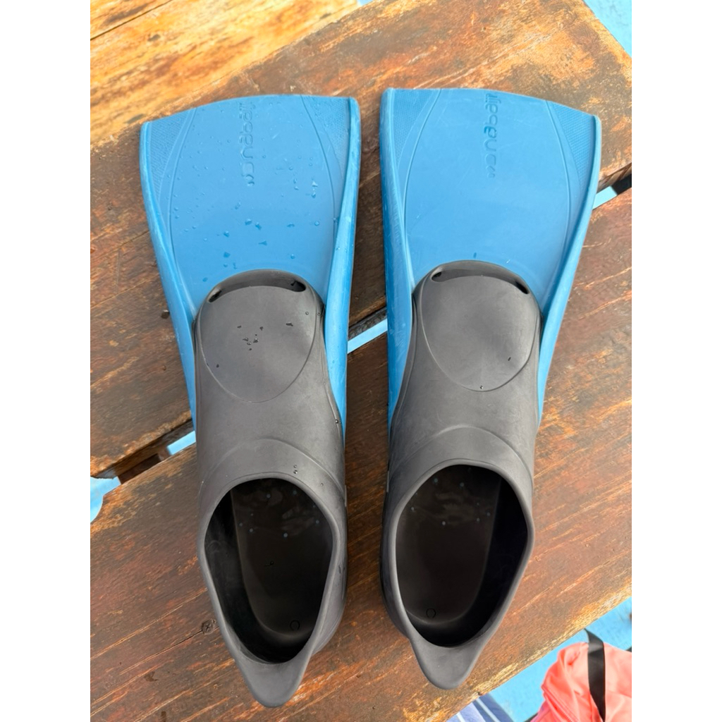 FINS NABAIJI DECATHLON VERY GOOD CONDITION / KAKI KATAK NABAIJI PRELOVED / SECOND