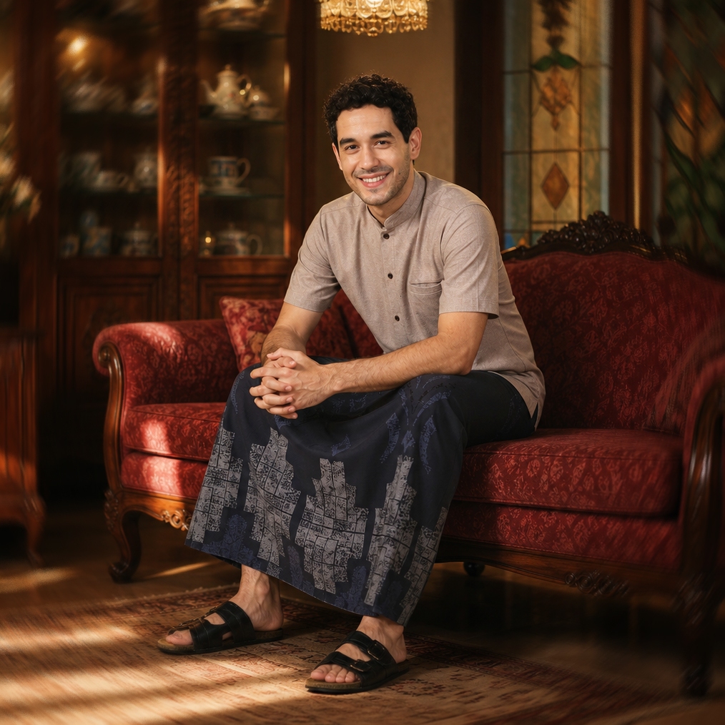 Sarung Bintang Gajah Onta Legenda WS 7242 RAKSHA Motif Abstrak Modern