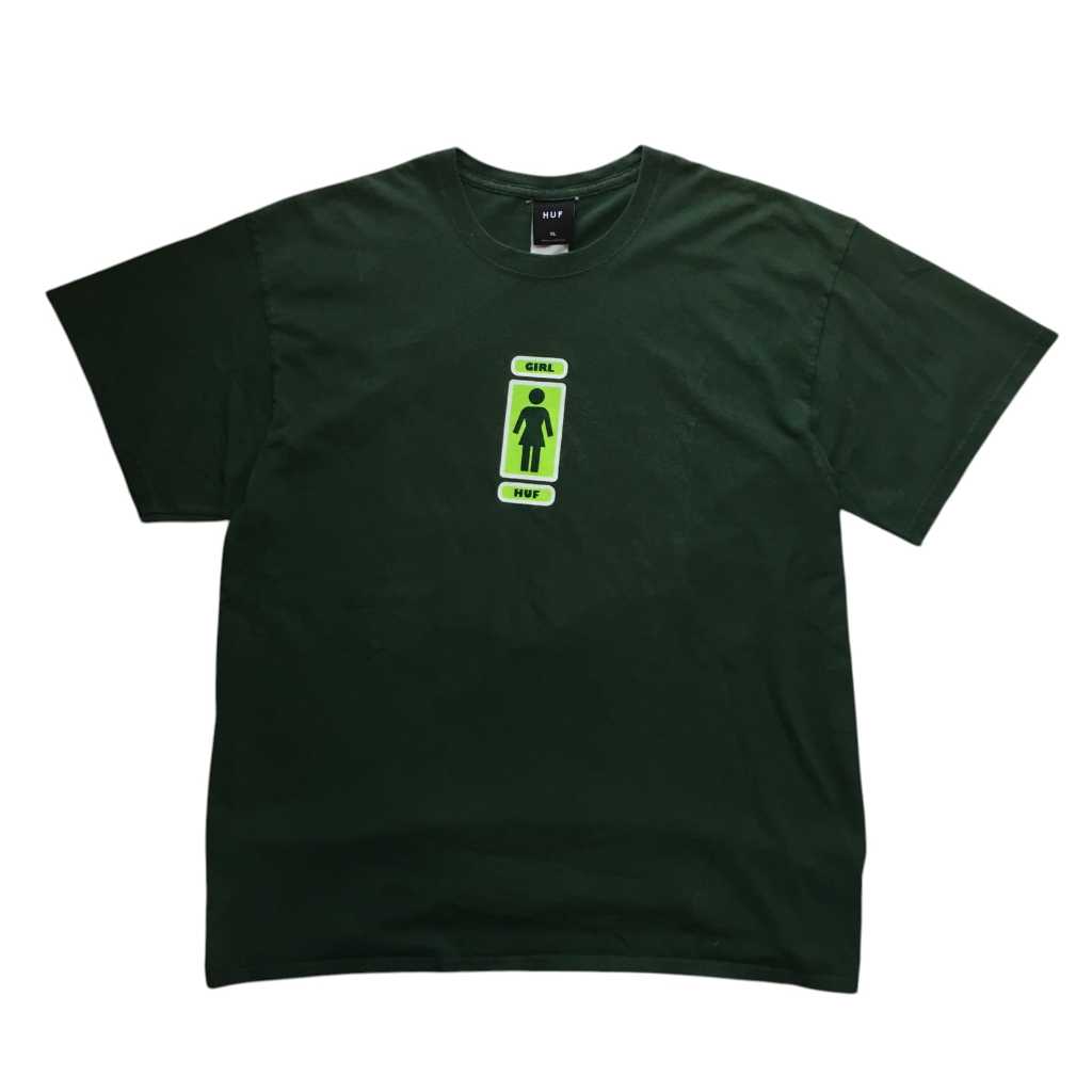 HUF x Girl Skateboards Center Logo Tees