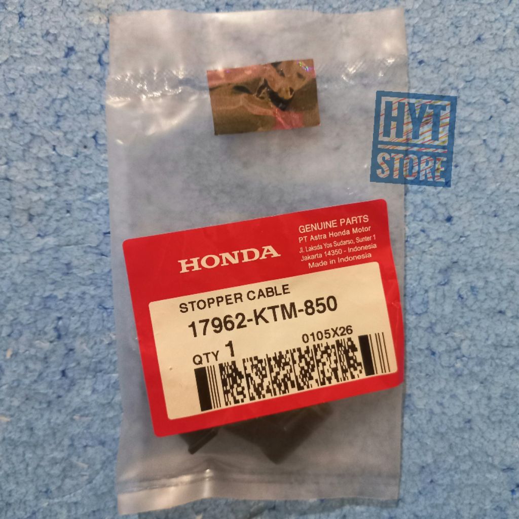Stopper Cable 17962-KTM-850 Breket Dudukan Tuas Tarikan Kabel Choke Cuk Karisma Revo KVR Supra X 125