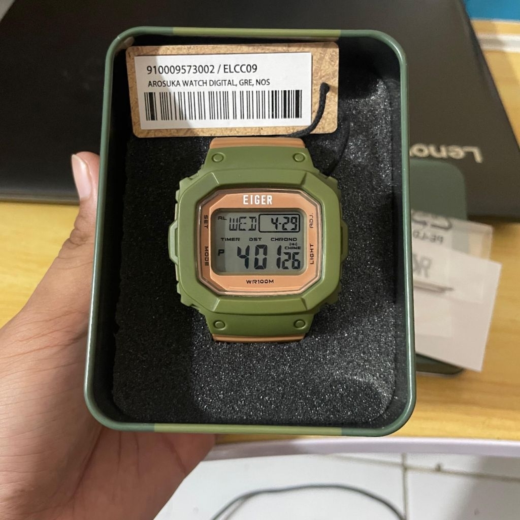 Jam Tangan Digital Eiger Arosuka Second