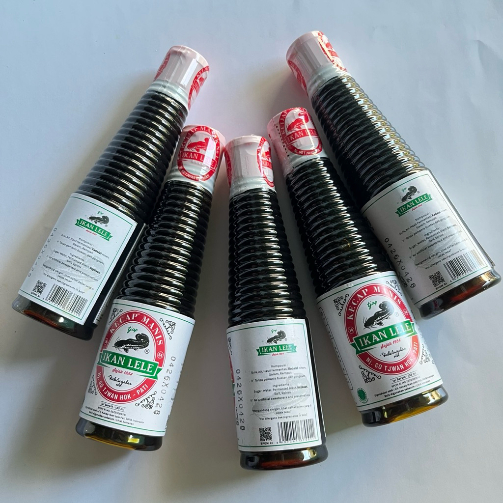Kecap Manis Cap Lele 135ml isi 5 Botol - Kecap Lele Khas Pati