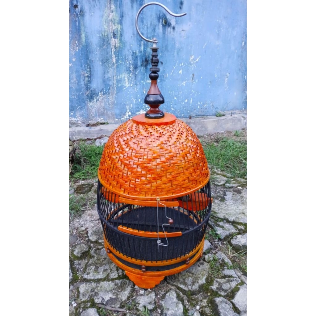 sangkar perkutut full bambu