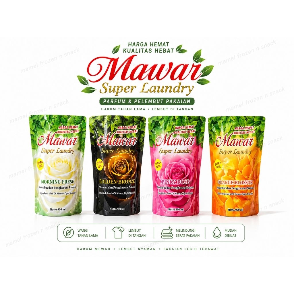 Mawar super laundry pelicin dan pewangi