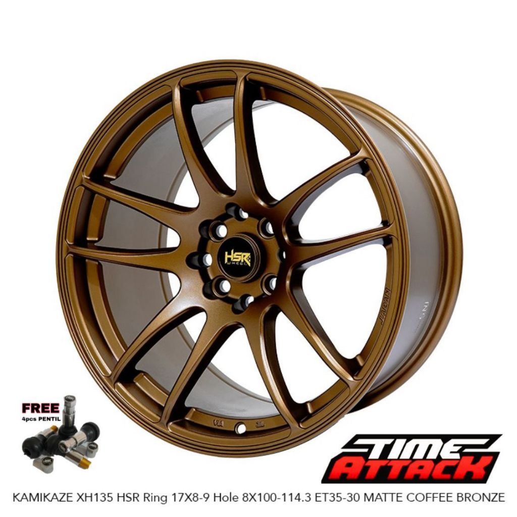Velg Mobil HSR Wheel Kamikaze Ring 17 Velg Mobil City Hatchback Vios Livina Avanza