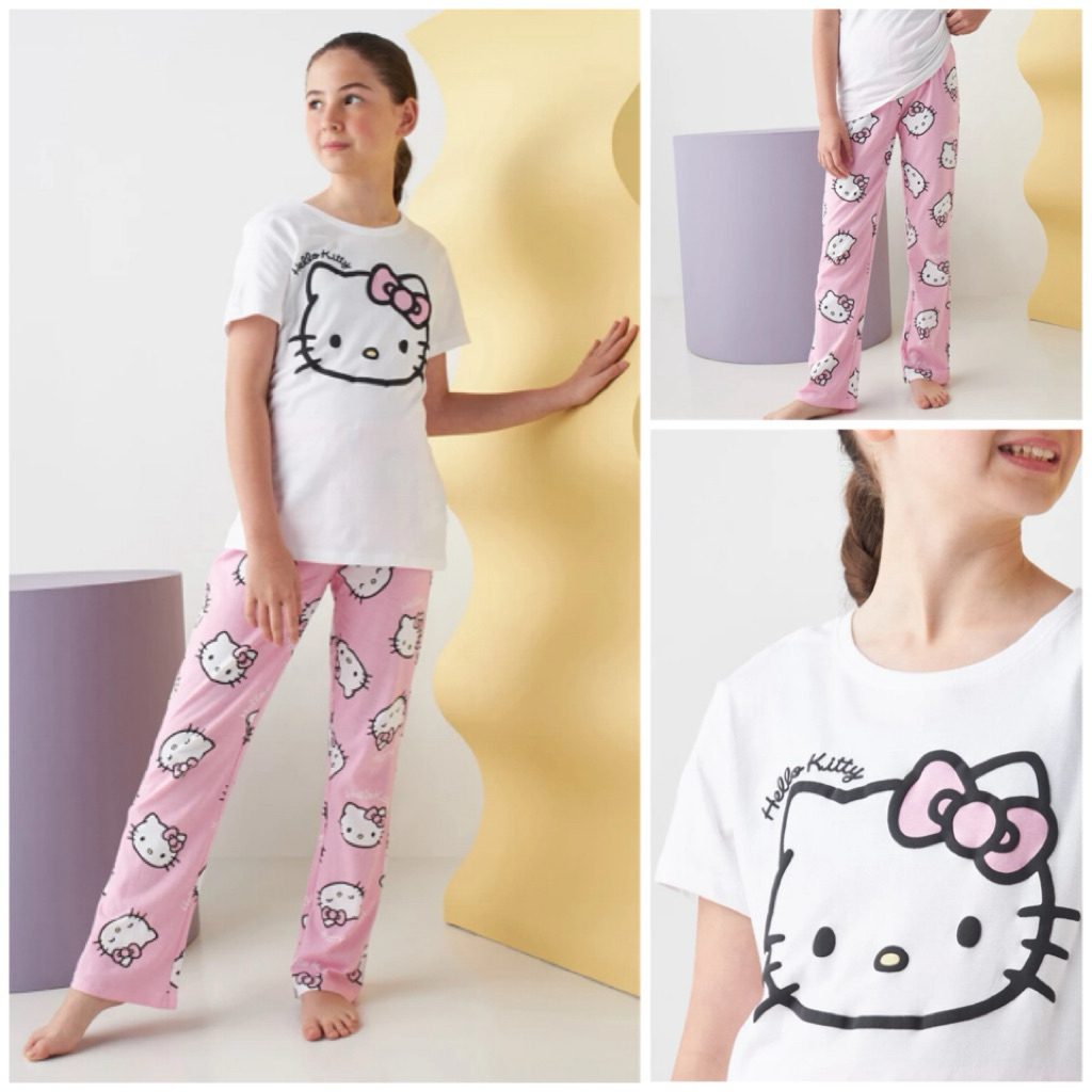 MAX SALE, 2 Piece Hello Kitty White Pyjamas