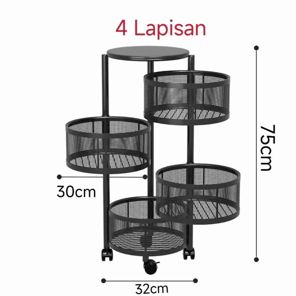 rak dapur rak besi susun rak susun besi ￼Rak Dapur Multi Fungsi Tanpa Instalasi Rak Penyimpanan Rak 