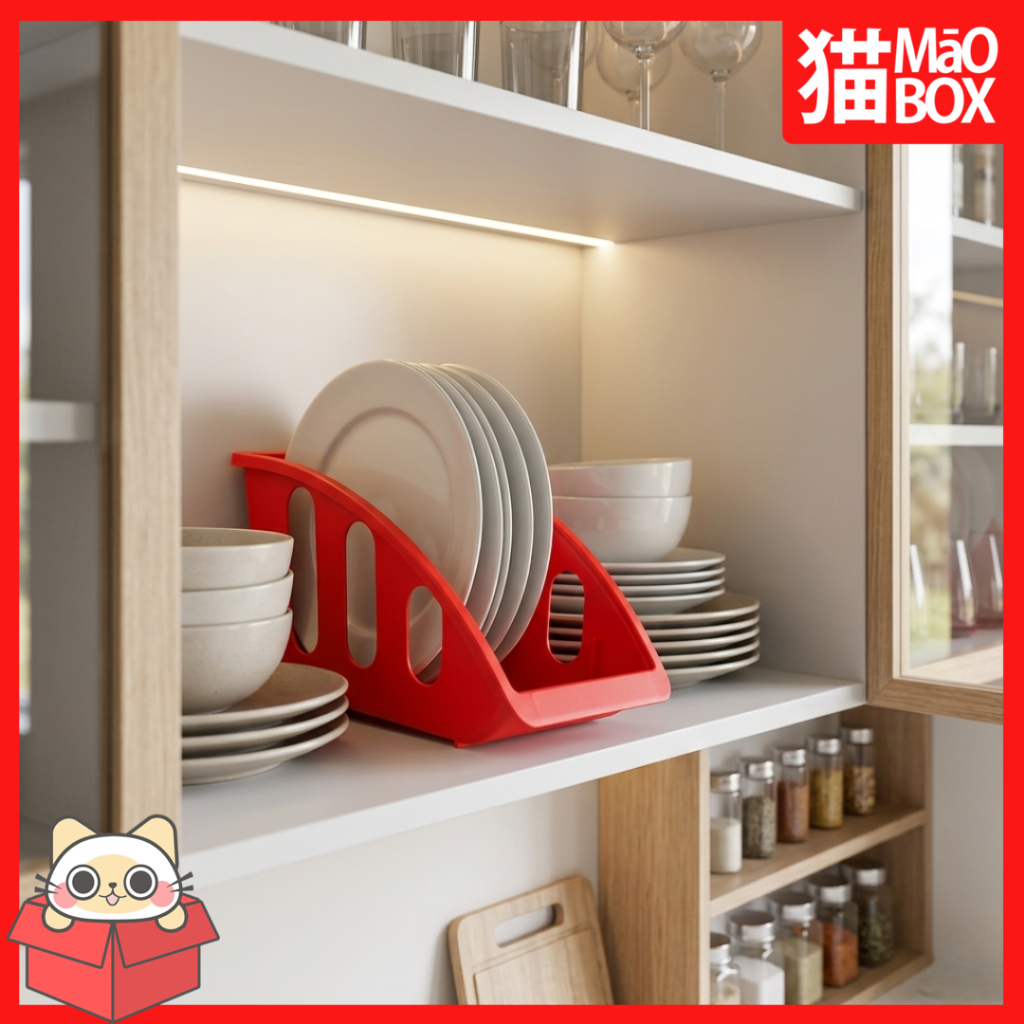 PLATE STAND MODERN / RAK PIRING MINIMALIS / RAK PIRING PRAKTIS - MAOBOX