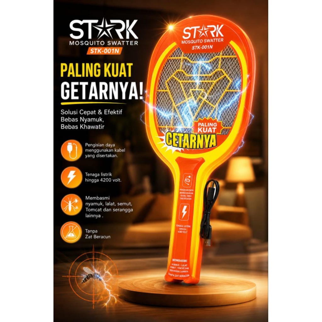 STARK raket pembasmi Nyamuk ,serangga ,tomcat dll