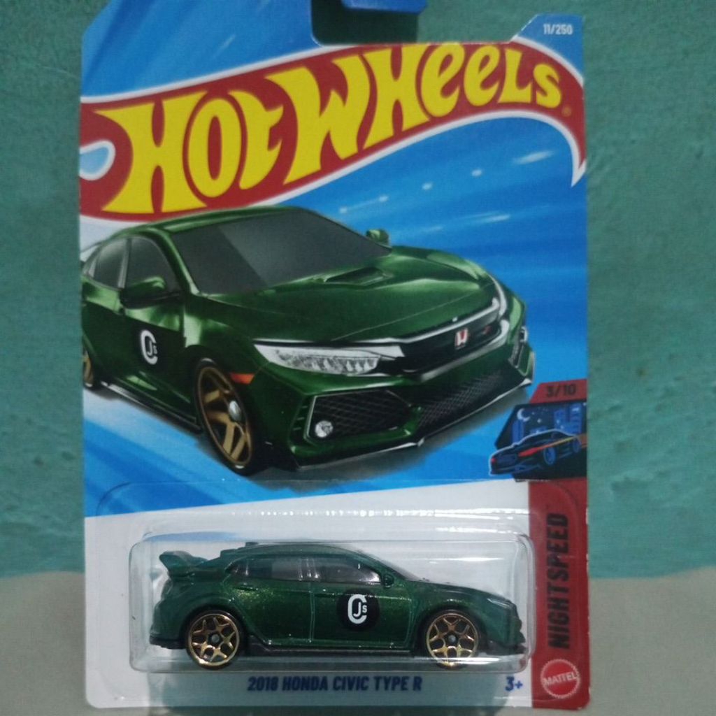 HOTWHEELS CIVIC TYPE R HIJAU